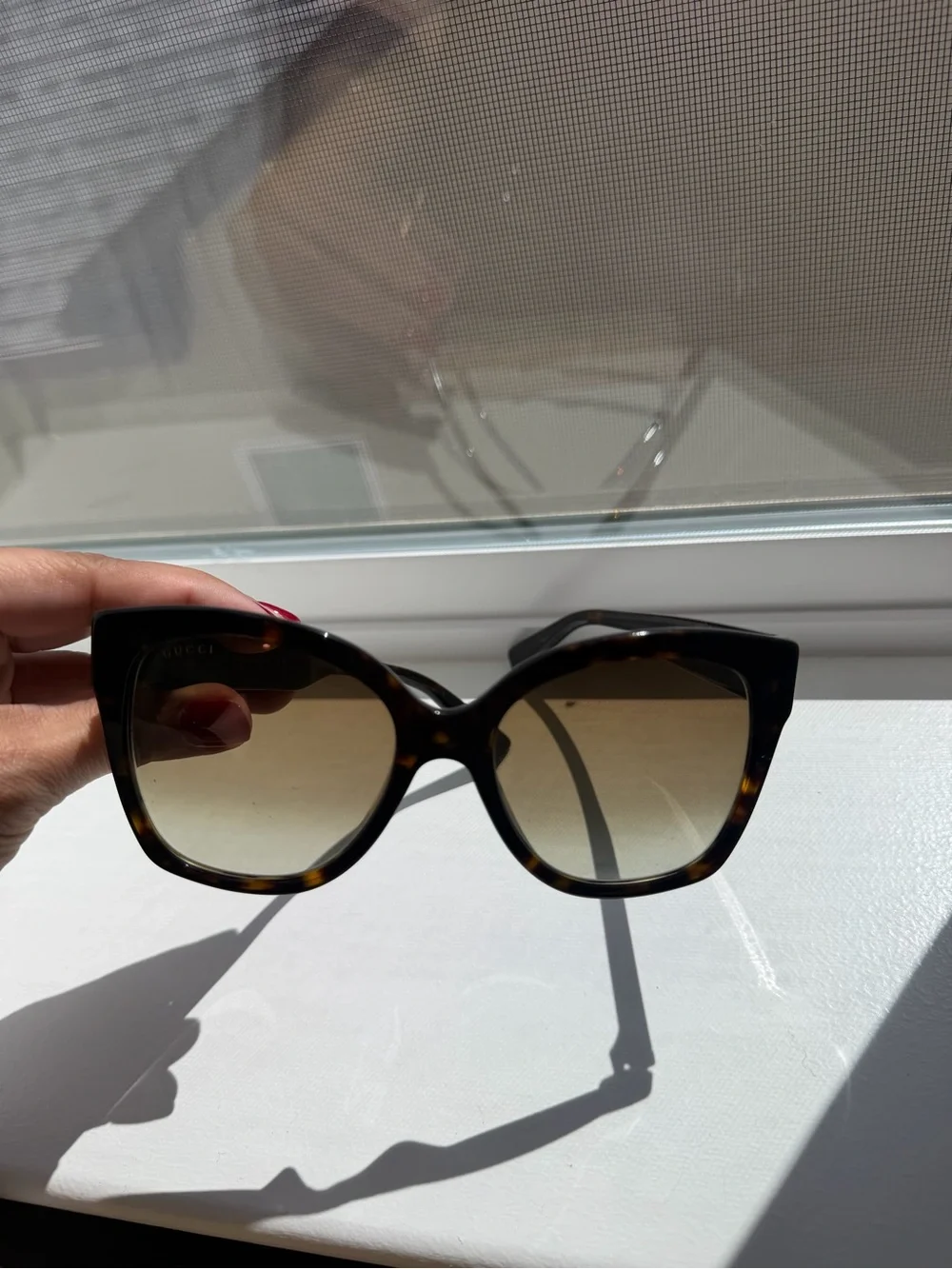 Gucci Tortoiseshell Cat-Eye Women’s Sunglasses - Brown Lenses